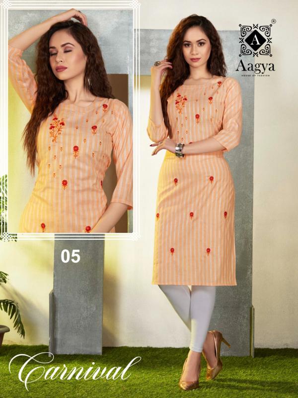 Aagya Carnival Vol 2 Rayon Casual Wear Designer Kurti Collection